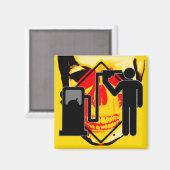 Kamikaze brandstofverslaafde magneet (Voorkant / Achterkant)