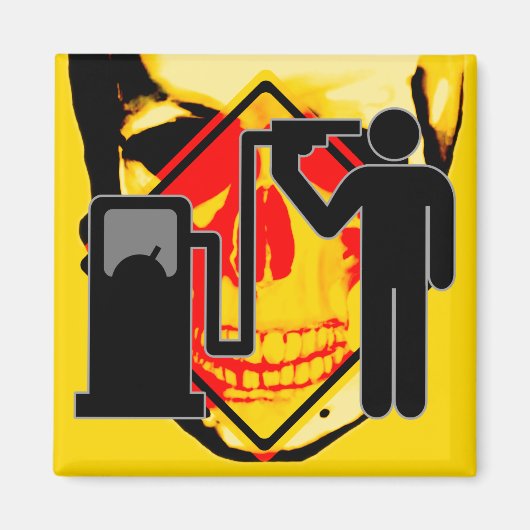 Kamikaze brandstofverslaafde magneet (Voorkant)