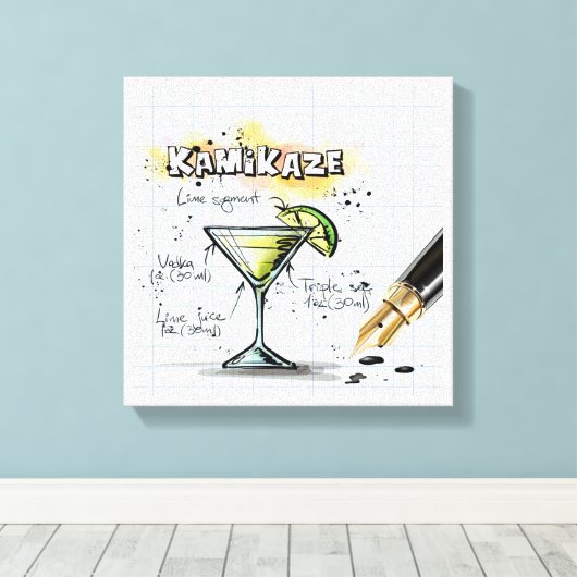 Kamikaze Canvas Afdruk (Insitu (Houten vloer))