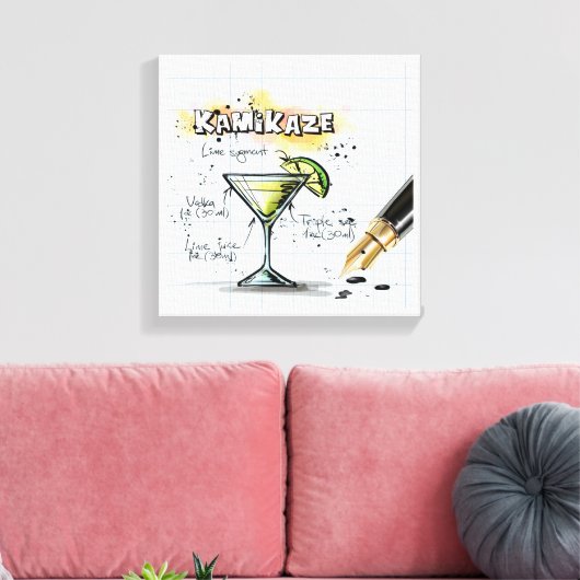 Kamikaze Canvas Afdruk (Insitu (Woonkamer))