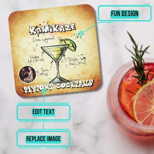 Kamikaze Cocktail Party Kartonnen Onderzetters