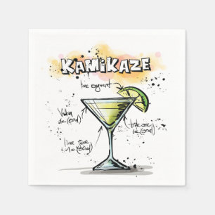 Kamikaze Drink recept cocktail servet