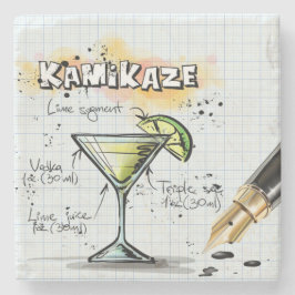 Kamikaze Drink Stenen Onderzetter
