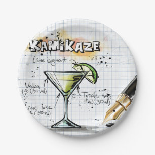 Kamikaze Papieren Bordje