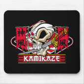 Kamikaze Skull met Japans zwaard Muismat (Voorkant)