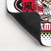 Kamikaze Skull met Japans zwaard Muismat (Hoek)