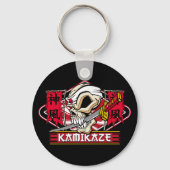 Kamikaze Skull met Japans zwaard Sleutelhanger (Voorkant)