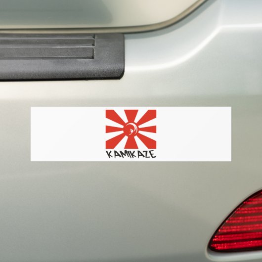 Kamikaze Surf Bumpersticker (Op auto)