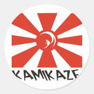 Kamikaze Surf Ronde Sticker