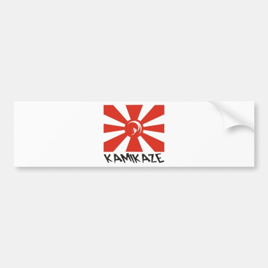 Kamikaze Surfen Bumpersticker (Voorkant)