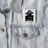 Kamikaze Vierkante Button 5,1 Cm (In situ)