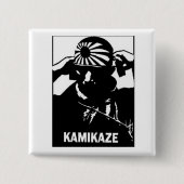Kamikaze Vierkante Button 5,1 Cm (Voorkant)