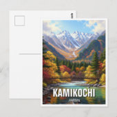 Kamikochi Chubu-Sangaku National Park Japan Reizen Briefkaart (Voorkant / Achterkant)