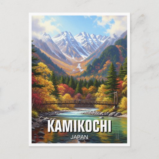 Kamikochi Chubu-Sangaku National Park Japan Reizen Briefkaart (Voorkant)