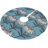 Kamille, blauw  cartoon patroon. kerstboom rok (Gekanteld)