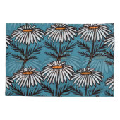 Kamille, blauw cartoon patroon. kussensloop (Achterkant)