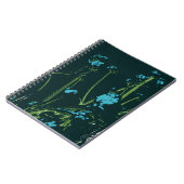 kamille blauw notitieboek (Linkerzijde)