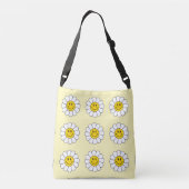 Kamille Bloem Grappig Schattige Trendy Bloemen Des Crossbody Tas (Achterkant)