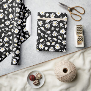 kamille bloem patroon cadeaupapier