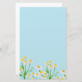 Kamille Bloemen Kruiden Letter Schrijven Briefpapier (Voorkant / Achterkant)