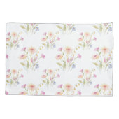 Kamille bloemen naadloos patroon kussensloop (Achterkant-Links)