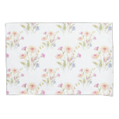 Kamille bloemen naadloos patroon kussensloop (Voorkant-Links)