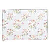 Kamille bloemen naadloos patroon kussensloop (Voorkant-Rechts)