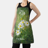 Kamille bloemen op de groene zomerweide schort (Insitu)