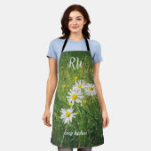 Kamille bloemen op de groene zomerweide schort (Gedragen)