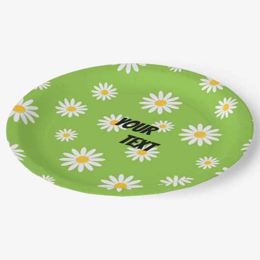 Kamille Bloemen Party Papieren Bordje (Gekanteld)