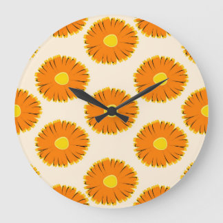 Kamille:  bloemmotief. grote klok