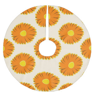 Kamille:  bloemmotief. kerstboom rok