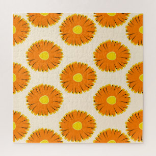 Kamille: bloemmotief. legpuzzel