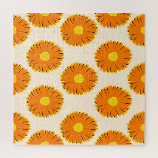 Kamille:  bloemmotief. legpuzzel (Verticaal)