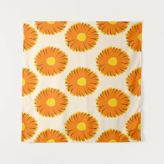 Kamille: bloemmotief. wandkleed (Voorkant)