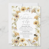 Kamille & Daisies Uitvaartmonument Kaart (Voorkant)