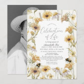 Kamille & Daisies Uitvaartmonument Kaart (Voorkant / Achterkant)