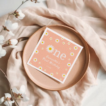 Kamille Daisy Flower Elegant Coral Birthday