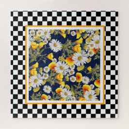 Kamille en Klaprozen Schachbrett Legpuzzel