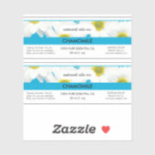 Kamille essentiële oliën geur flesetiket sticker (Vel)