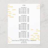 Kamille Etherische Oliën Aquarel Bloemen Promo Flyer (Achterkant)