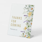 Kamille & Eucalyptus Bedankt voor Coming Sign Reclamebord Met Voetstuk (Voorkant)