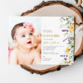 Kamille & Eucalyptus Foto Doopfeest Kaart