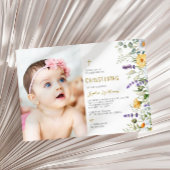 Kamille & Eucalyptus Foto Doopfeest Kaart