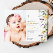 Kamille & Eucalyptus Foto Eerste Heilige Communie Kaart