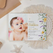 Kamille & Eucalyptus Foto Eerste Heilige Communie Kaart