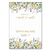 Kamille & Eucalyptus Trouwplaatskaart Kaart (Voorkant)