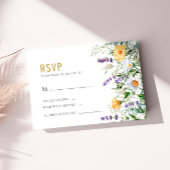 Kamille & Eucalyptus Wedding RSVP Kaarten