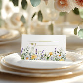 Kamille & Eucalyptus Wildbloemen Bruiloft Plaatskaartje