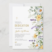 Kamille & Eucalyptus Wildbloemen Toewijding Kaart (Voorkant)